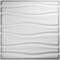 Ekena Millwork Arlington EnduraWall Decorative 3D Wall Panel, White, 19 5/8"W x 19 5/8"H WP20X20ATWH - alternate 1